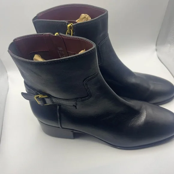 SARTO By Franco Sarto Black Ankle Boots - Size 9 - Picture 2 of 5